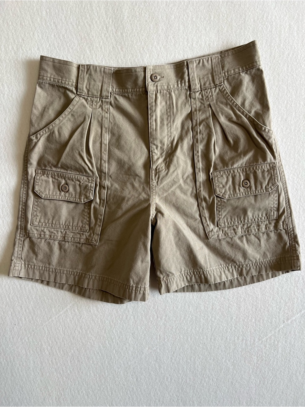 Cabela’s Men’s 32 Khaki Cargo Shorts Cotton Utility Hiking Gorpcore 5”